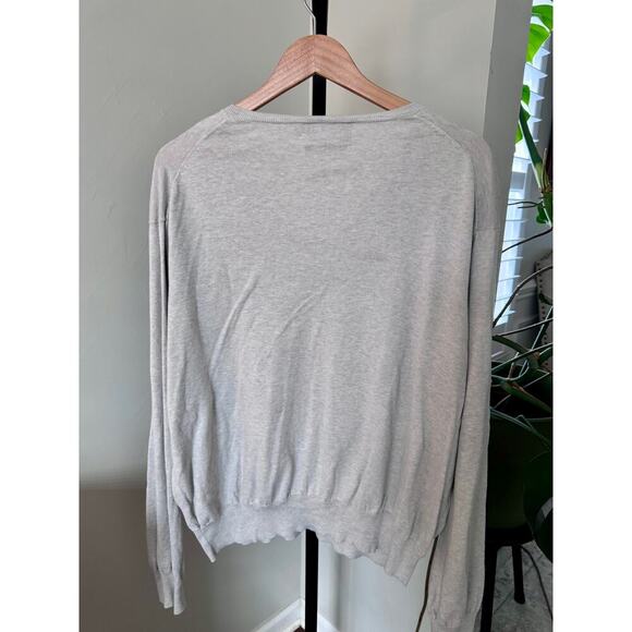 Polo Ralph Lauren Mens V Neck Sweater Knit Cotton Logo XX Large Gray - Picture 4 of 4